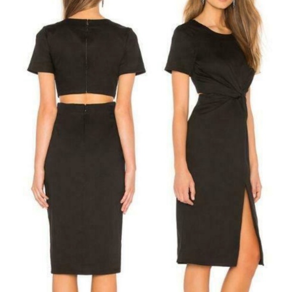 Chrissy Teigen Dresses & Skirts - Chrissy Teigen x REVOLVE black midi dress